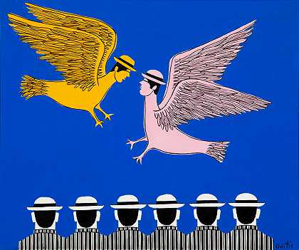 扬尼斯盖蒂斯 自由人/玫瑰鸟和黄鸟
