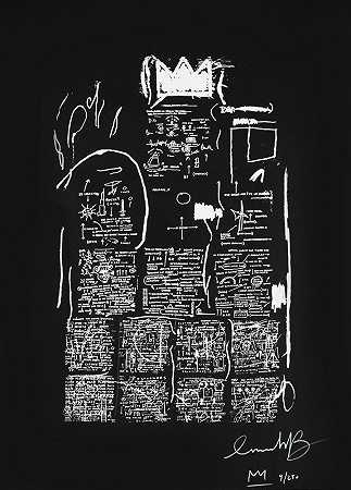 根据Jean-Michel Basquiat 燕尾服，1982年