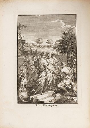 赫西奥德。公元前7世纪初。 赫西俄德的作品，从希腊语翻译而来。伦敦：T.Green的N.Blandford，1728年。