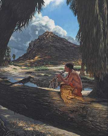 布拉德利·W·吉尔斯 棕榈峡谷之歌20 x 16英寸。框架26 1/4 x 22 1/4英寸。