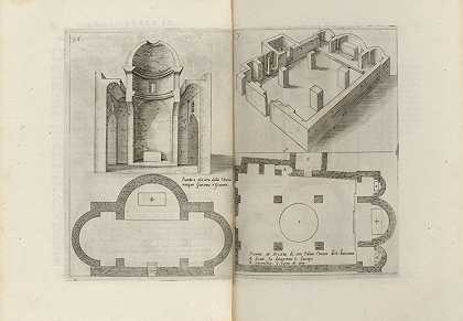 朋友，贝纳迪诺。第1593–1619页。 在耶路撒冷绘制的植物和圣地神圣建筑的图像。弗洛伦斯：皮埃特罗·塞康塞利，1620年。