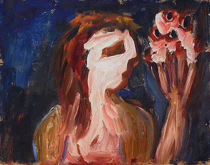 西德尼·诺兰 《女孩与花朵》，1942年