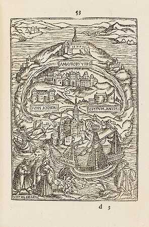 更多，托马斯。1478-1535. 从山的数量上重复进行研究。乌托邦书II。项目名称Epigrams…巴塞尔：Epicopius，1563年。