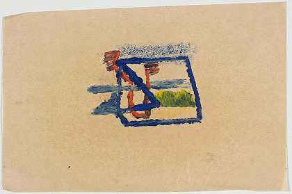西德尼·诺兰 抽象，约1938年，21.5 x 33.0cm。