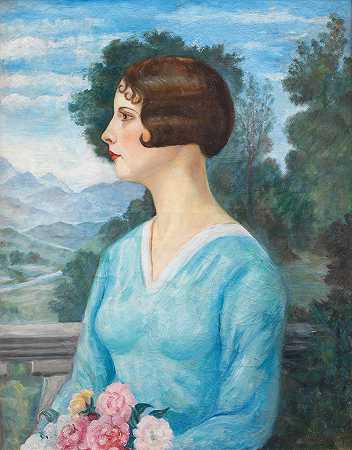 维拉·兰切夫斯基。 一位年轻女子的肖像
