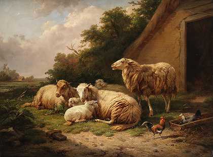 Cornelis van Leemputten先生 绵羊休息