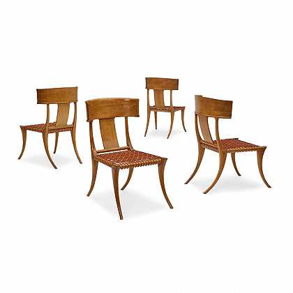 T、 H.ROBSJOHN-gibings（1905-1976） 一套四把餐椅