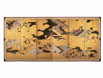 托萨学校 17世纪江户时代源氏花语的场景
