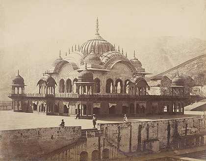 RAJSTHAN-阿尔瓦尔 1865年，拉贾斯坦邦和宫廷的阿尔瓦尔四景