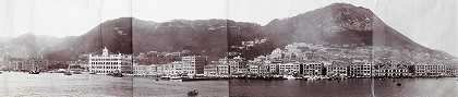 全景图 从九龙俯瞰香港的美丽全景，可归因于H.Koshino，[约1890年]