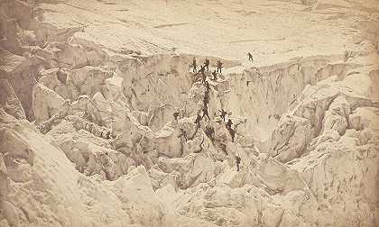 比森（奥古斯特·罗萨莉和路易斯） 勃朗峰山顶，1860年代