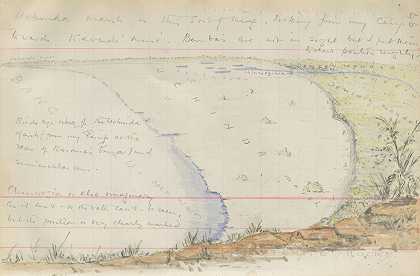 威瑟利（塞西尔·普莱特上尉） 警备队队长塞西尔·普列特·韦瑟利（Cecil Poulett Weatherley）的手稿笔记本，描述了他在1896-1899年环湖航行的情况