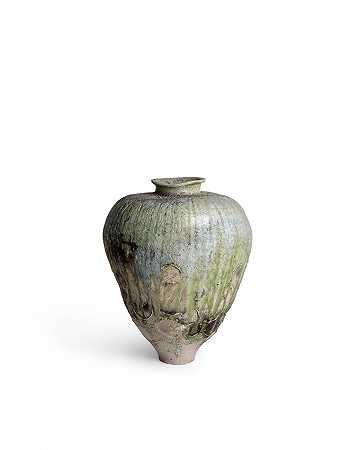 TSUJIMURA YUI（1975年出生） 平成时代用天然灰釉制作的大型陶瓷罐