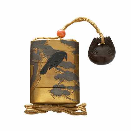原佑斋（1772-1845/6） 19世纪江户时期的四箱金漆