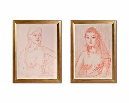 泰奥迈尔 杰特·李的两幅肖像
