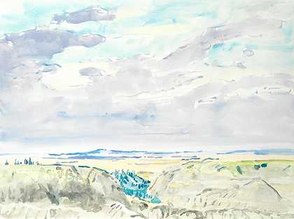 多萝西·埃尔西·诺尔斯RCA 沙丘上的海景