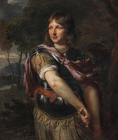 Jan de Baen圈 一位绅士的肖像，四分之三长，拔剑