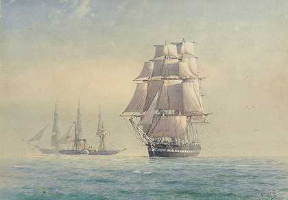德里克·乔治·蒙塔古·加德纳 1851年，泰恩河上建造的布莱克沃尔护卫舰“热普尔”号