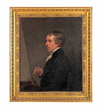 詹姆斯·诺斯科特R.A。 画家在画架上的自画像