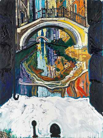 约翰·布拉特比R.A。 威尼斯：驼背拱门与倒影