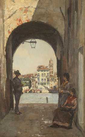 亨利·伍兹，RA 拱门，运河，威尼斯
