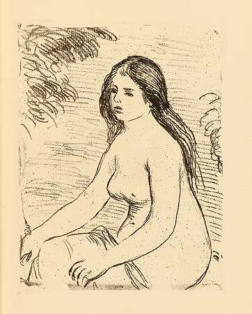 皮埃尔·奥古斯特·雷诺阿 裸体女人坐着