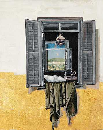 Spyros Vassiliou 可看到47 x 39 cm景色的窗户。