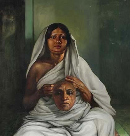 比卡什·巴塔查吉 巴拉·达西的肖像