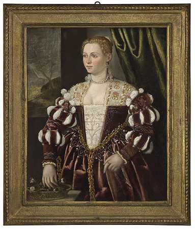 威尼斯学校，16世纪中期，女性肖像| 一个女人的肖像