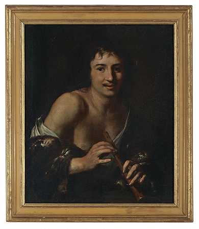 17世纪卡拉瓦吉奥的法国追随者，长笛演奏家——听觉的寓言| 长笛演奏家-听觉寓言