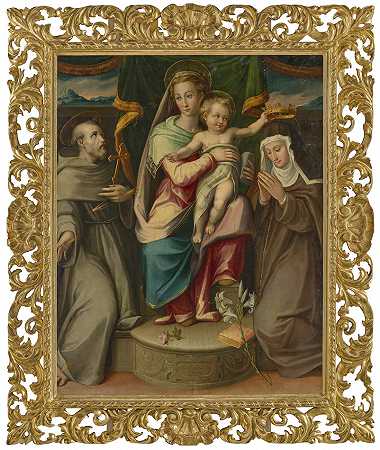 乔瓦尼·玛丽亚·巴蒂 圣母玛利亚与圣弗朗西斯和克莱尔的孩子