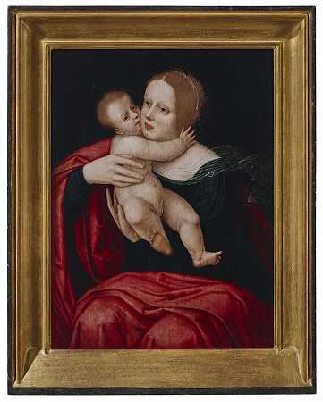 16世纪弗莱米什学校，圣母与孩子| 圣母与孩子