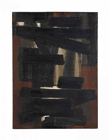 皮埃尔·苏拉热 油漆73 x 54cm，1954年5月28日