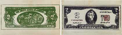 安迪·沃霍尔 两美元钞票