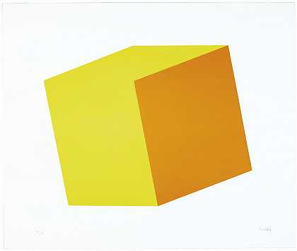 埃尔斯沃斯·凯利 黄色/橙色，来自十种光刻机系列