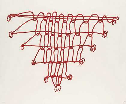 路易丝·布尔乔亚 一个盘子，来自：钩针系列