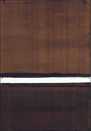 皮埃尔·苏拉热 纸上的核桃木108x75cm，2004