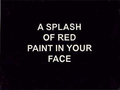 劳尔·普罗沃斯特 脸上溅满了红色颜料