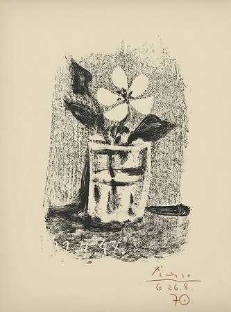 巴勃罗·毕加索 一杯花卉n6