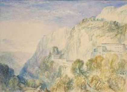 《黎巴嫩山和圣安东尼奥修道院》风景绘画赏析