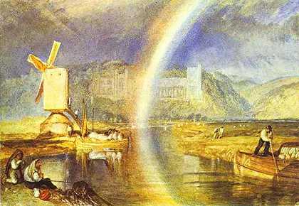 《彩虹下的阿伦德尔城堡》风俗绘画赏析