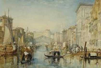 《威尼斯：里亚托》风景绘画赏析