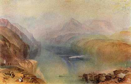 《卢塞恩湖》风景绘画赏析