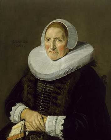 《Portrait of an Elderly Woman》人物绘画赏析