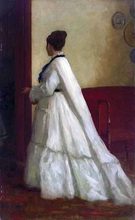 《穿白色裙子的女人》人物绘画赏析