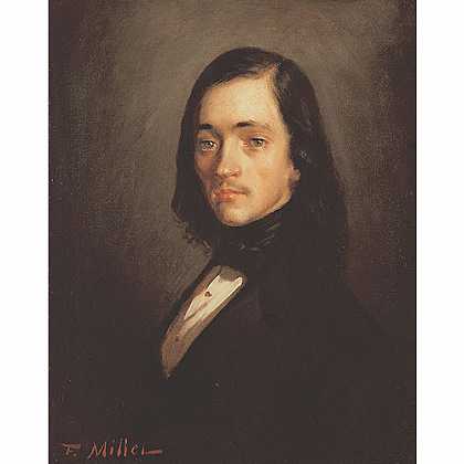 《一个男人肖像》米勒1840年绘画作品赏析