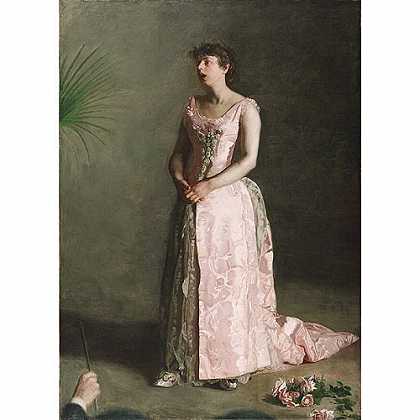 《演唱会歌手》埃金斯1890年绘画作品赏析