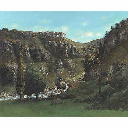《上皮耶慕提耶的卢埃河谷》高尔培1865年绘画作品赏析