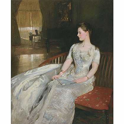 《塞西尔·韦德夫人》萨金特1886年绘画作品赏析