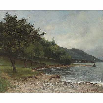 《日内瓦湖畔》高尔培年绘画作品赏析